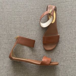 Michael Kors Genuine Leather Strappy Sandals